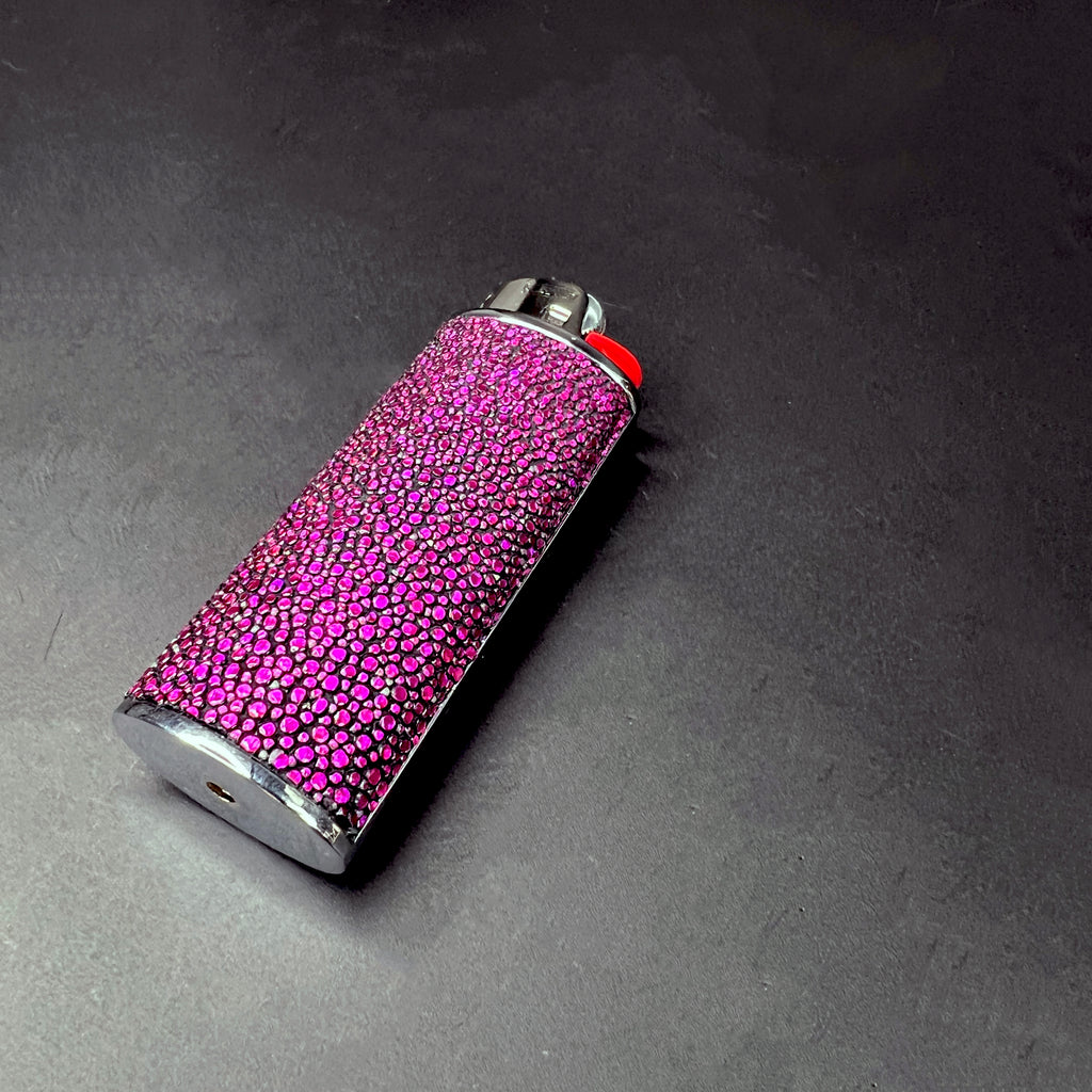 **Limited Edition** Hot Pink Shagreen Lighter Cover