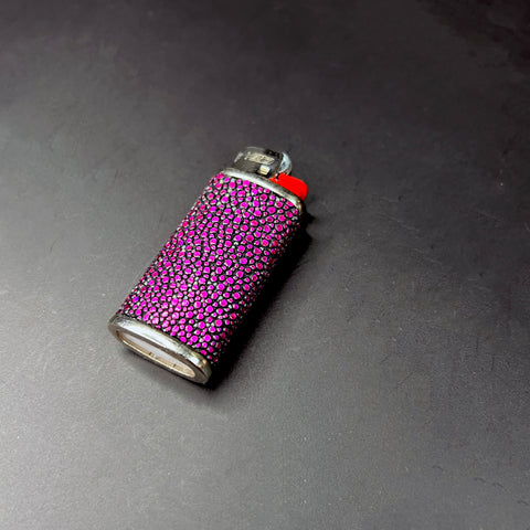 **Limited Edition** Hot Pink Shagreen  Mini Lighter Cover