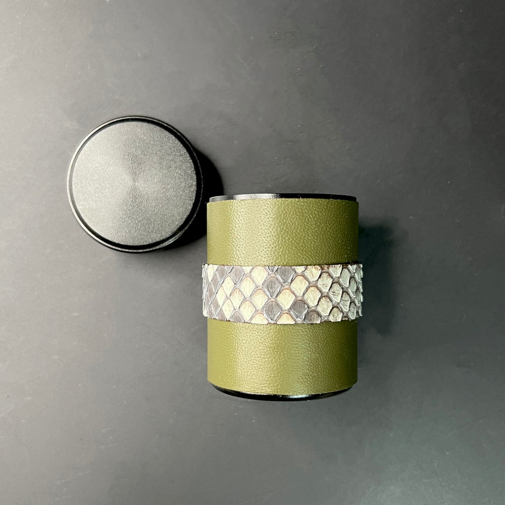 Fatigue Green Striped Stash Canister