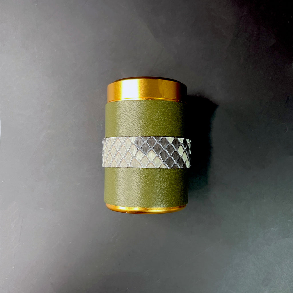 Fatigue Green Striped Stash Canister