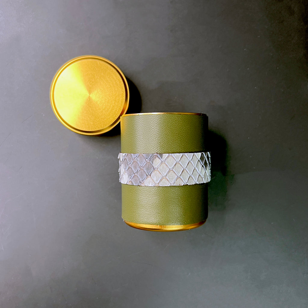 Fatigue Green Striped Stash Canister