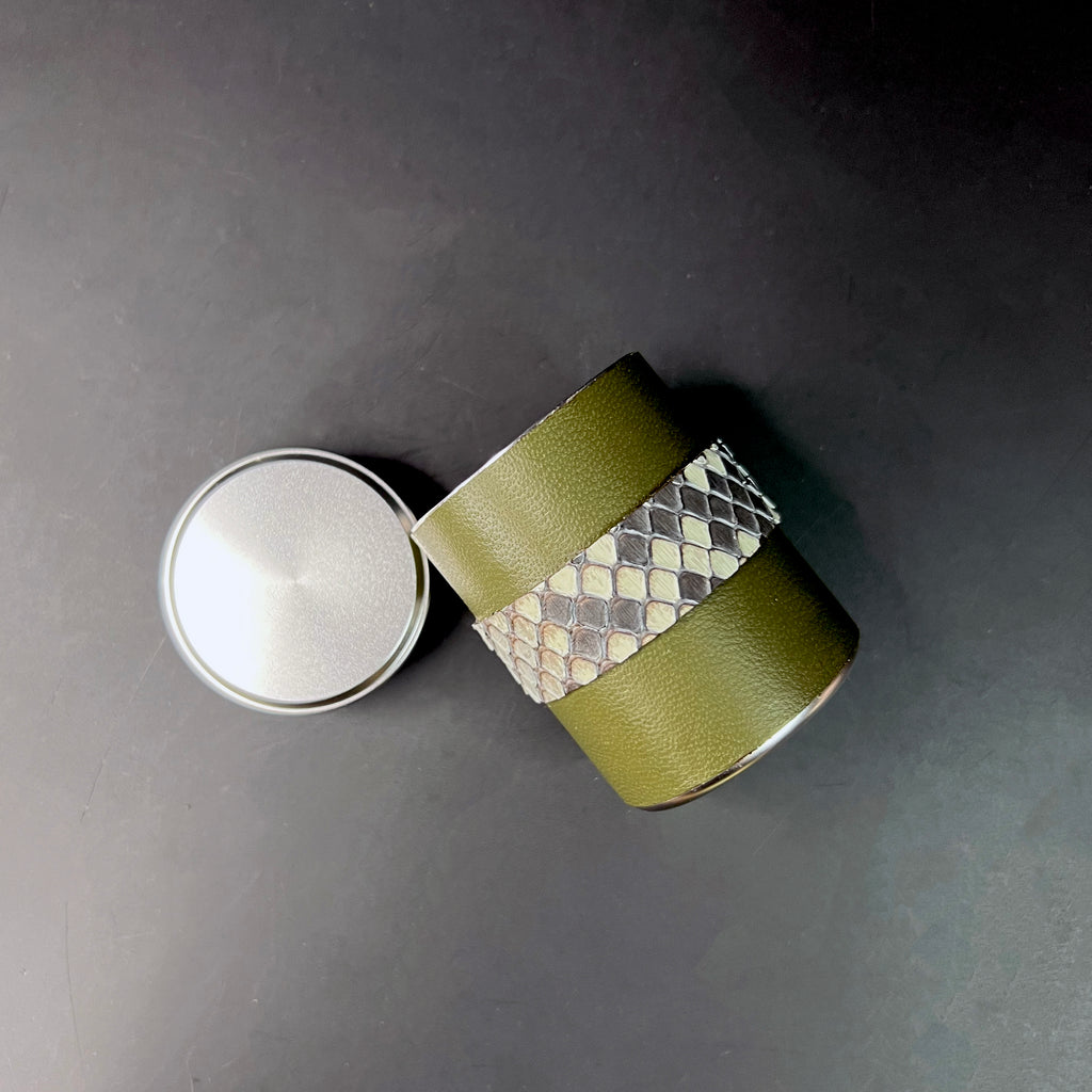 Fatigue Green Striped Stash Canister