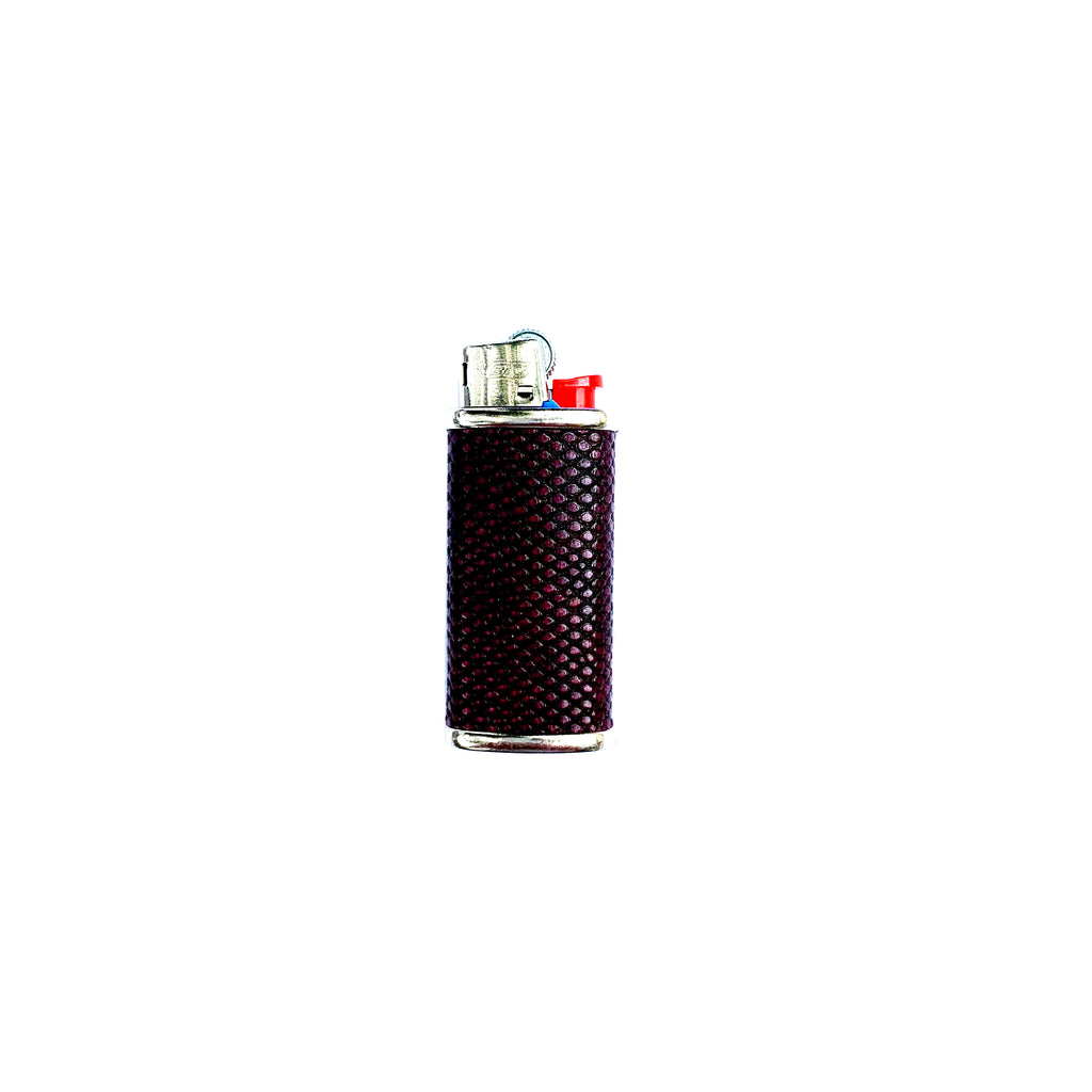 Mini Bic Lighter Cover in Grape Karung